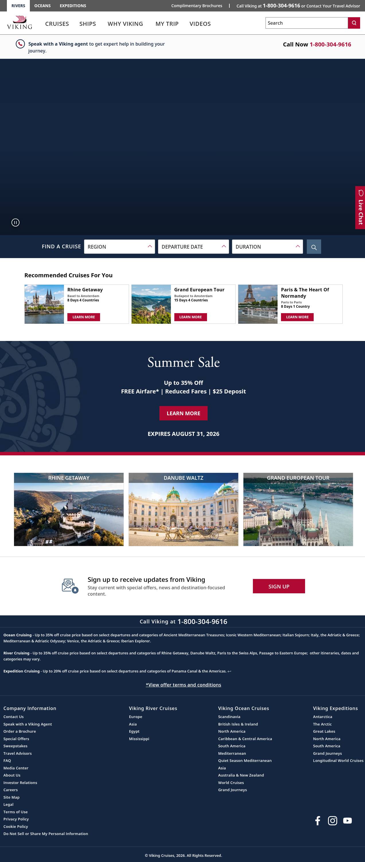 Capture from the vikingrivercruises.com audit